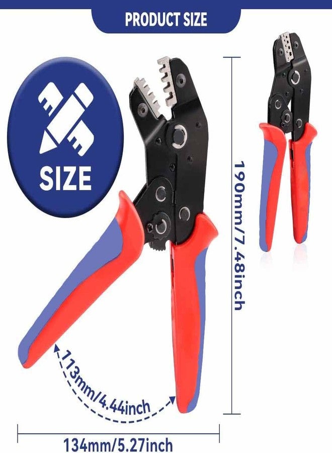 UPTODATETOOLS أداة تجعيد غير معزولة من UPTODATETOOLS، مقاس 24-16 AWG، ذات أسطوانة مفتوحة، بمساحة مقطع 0.25-1.5 مم²، مزودة بآلية تجعيد مسننة لأطراف Dupont Molex JST TE ودبابيس EPC PCIE SATA - SN-58B - Image 5